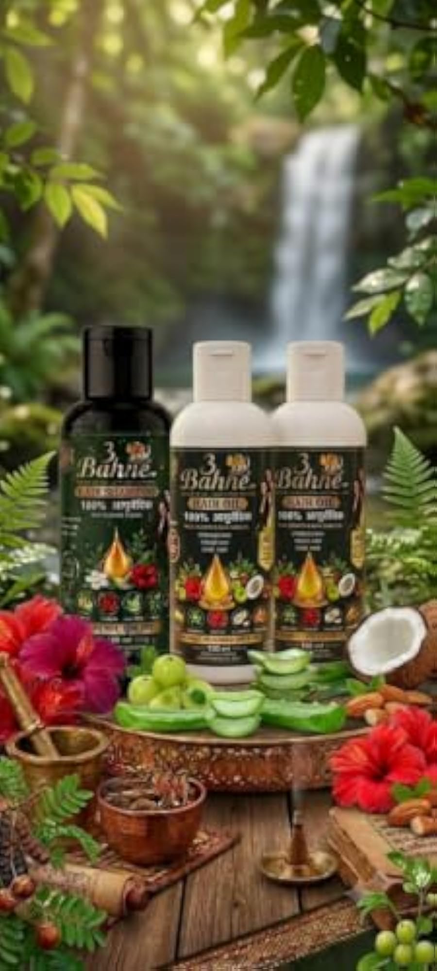 Ayurvedic Hair Oil And Shampoo Combo Kit 100ml