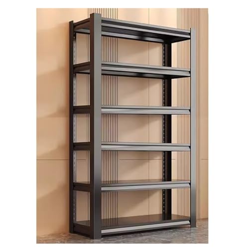 Estantería de metal con 6 niveles ajustables para almacenamiento resistente en cocina, oficina o garaje, 150 x 40 cm