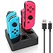 Switch Controller Charger, Joy con Charging Dock Station for Nintendo Switch Joycon Controller with 5ft Type C Cable