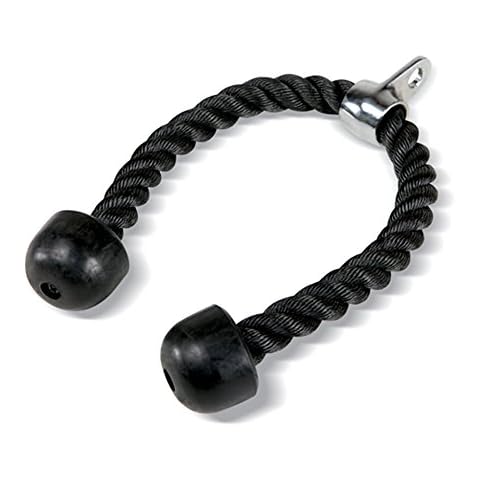 wellsem Heavy Duty Tricep Rope Press Down Bar Sport Gymmastic Exercise Machie Attachment Push Pull Press Down Bar (Double Grip) Cover