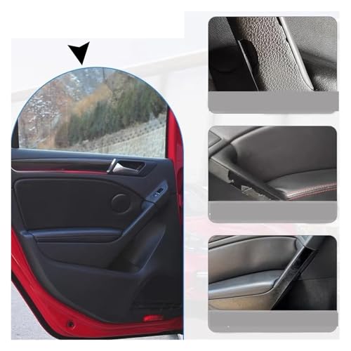 Garniture poignée porte VW Golf 6 argentée droite anti-rayures pour habitacle MK6 - 4