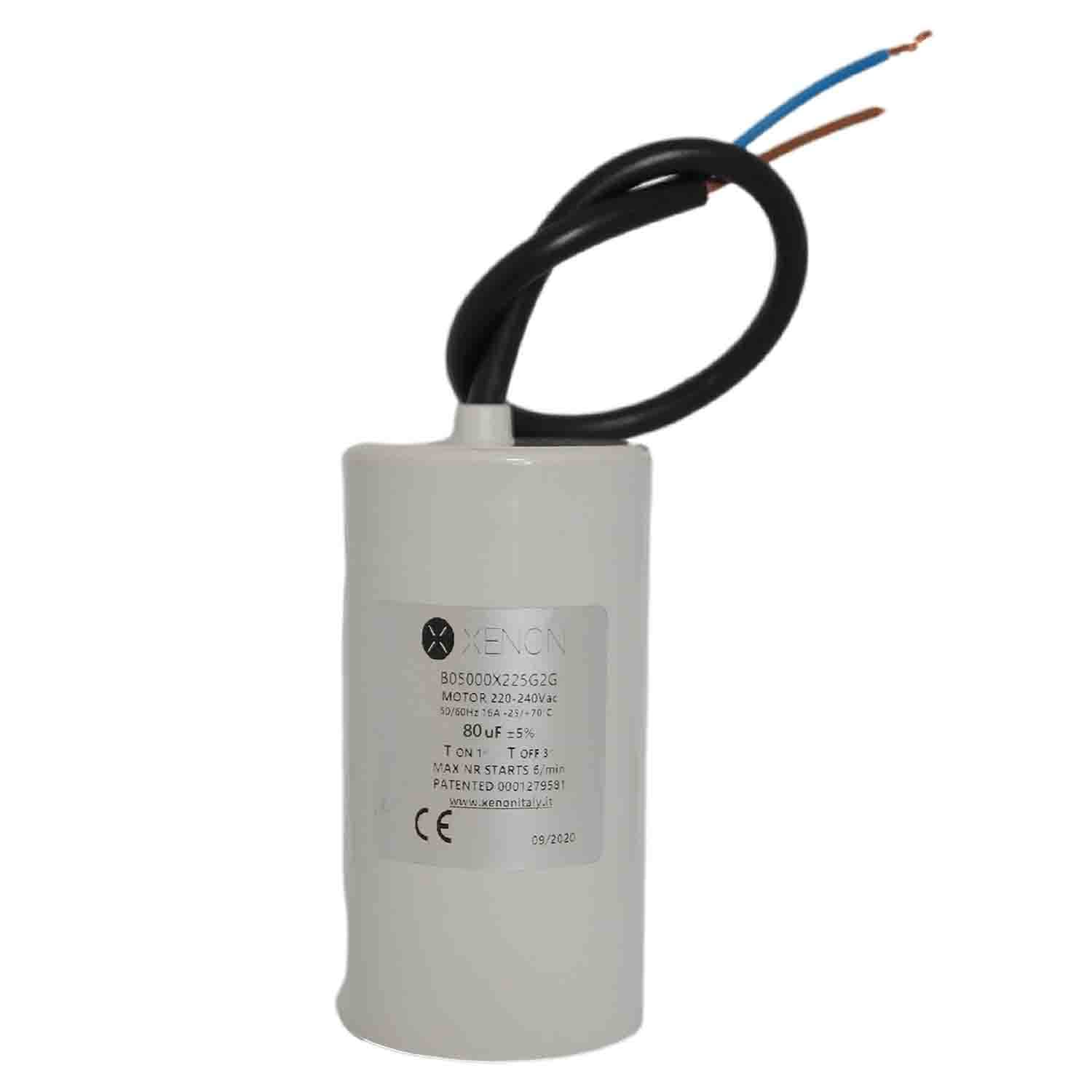 Condensador con relé electrónico de arranque 80μF