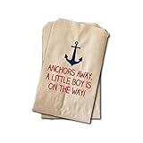 Nautical Candy Bags - Boys Baby Shower Favor Bags - 6.25