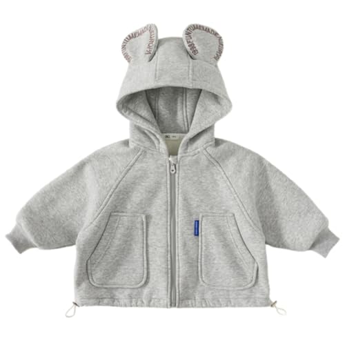 Toddler Zip Up Hoodie Children's Cardigan Top Unisex Hooded Jacket for Spring and Autumn