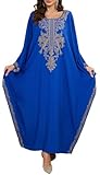 【Couleurs Vives et Uniques】 Chaque robe caftan brodée de fleurs est fabriquée à la main avec des couleurs vives et uniques, pour un style personnalisé et une tenue remarquable en toute occasion.