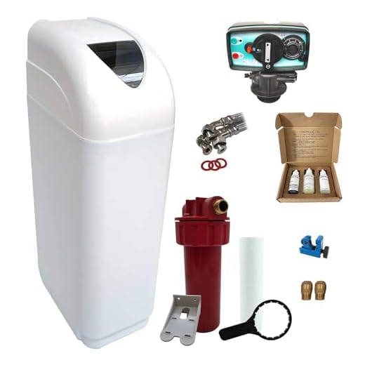 Adoucisseur d'eau 8L Fleck 4600 MV eau chaude complet avec accessoires