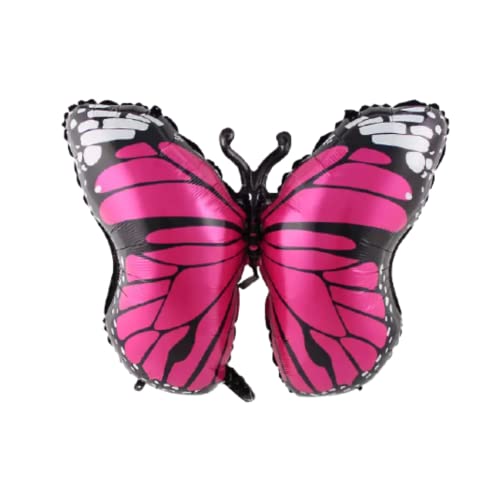 Image of Party Decorz 26X32 Inch Pink Butterfly Foil Balloon For Butterfly Theme Birthday Party Decoration, Children Birthday Party Decoration