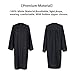 LEWOTE 2024 Matte Adult Graduation Gown Cap Tassel Set with 2024 Years Charm