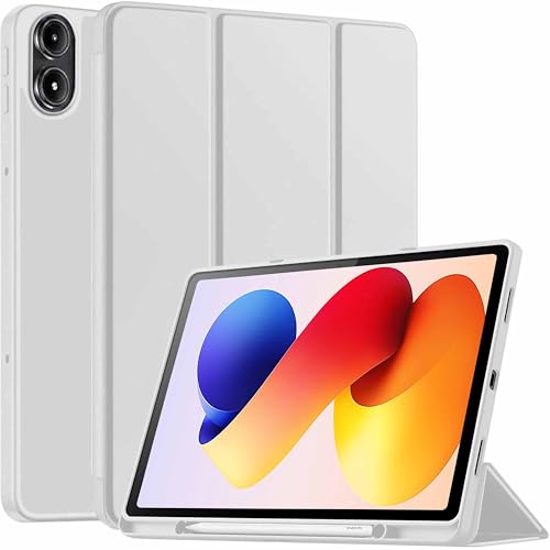 Image of ProElite Cover for Redmi Pad 2 Pro 12.1 inch Case, Soft Flexible Flip Case Cover for Redmi Pad 2 Pro 12.1 inch with Pen Holder, Support Auto Sleep Wake, [Recoil Series] - Grey