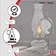 KOTARBAU® Petroleumlampe Glas Öllampe mit Spiegel Altes Messing Maxi Campinglampe Petroliumöllampe Kerosinlampe Laterne Vintage Öl Lampe Camping Licht Balkon Zubehör Petroleumlaterne für Innenräume