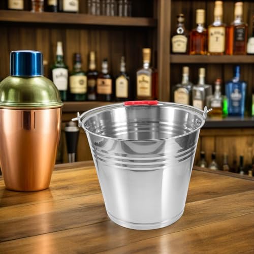 Seau à eau portable avec poignée robuste pour jardin et fêtes - 6