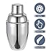 Veemoon 1pc Stainless Steel Cocktail Shaker Design for Home Bars Professional Bartenders Versatile Drink Mixer for Cocktails Tea More for All Occasions