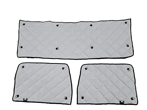 Peterbilt 379 Years 2005-2007 (WCG-1341) -ZenEclipse Blackout Insulated Interior Window Covers (Grey Color-Does Not Include Peeper)