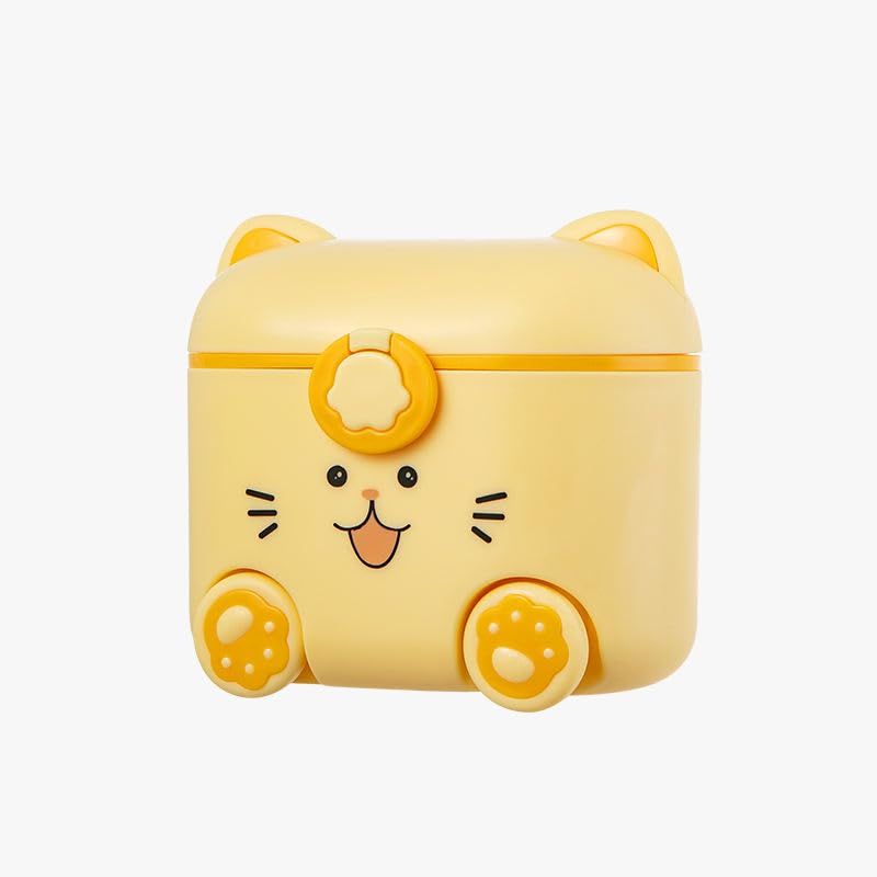 Portable Baby Plastic Milk Powder Storage Box Cartoon Food Snacks Container Box for Kids Baby (Yellow)-picture-22