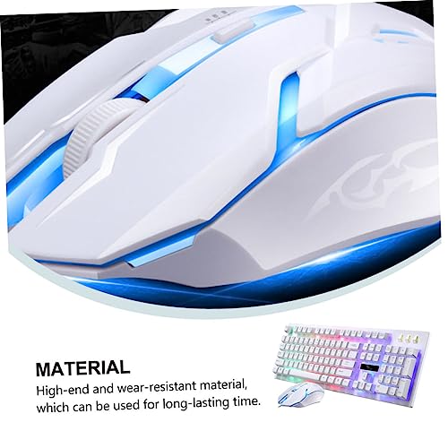 Ensemble clavier souris de jeu filaire USB rétroéclairé avec souris ergonomique pour PC - 6