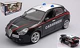  Burago MODELLINO in Scala Compatibile con Alfa Romeo Giulietta CARABINIERI 1:24 BU01272GT