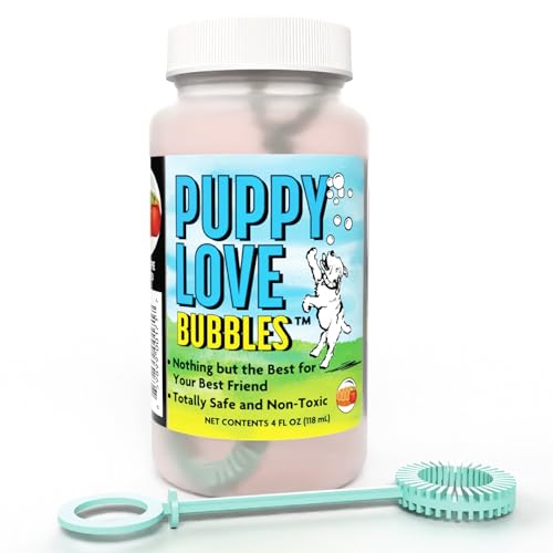 Atomic Bubbles: Puppy Love Bubbles: Apple Pie Scented 2 Pack - 4oz Bottles, Dog Interactive Toy, Pet Safe, Non-Toxic, Indoor & Outdoor, Long Lasting by Atomic Bubbles - Image 2