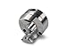 Ruland MJC25-12-A Jaw Coupling Hub, Clamp Style, Polished Aluminum, 12mm Bore, 25.4mm OD, 35.3mm Length
