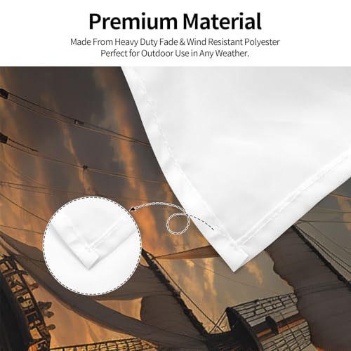 Drapeau extérieur robuste 1,2x1,8m résistant au vent sans effilochage - 5
