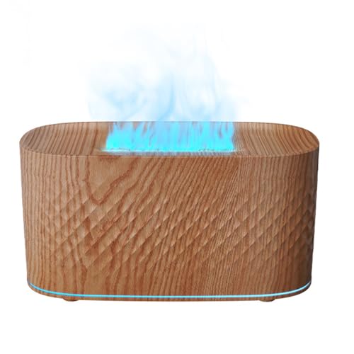 Humidificador difusor de llama, difusor de aromaterapia de llama - Humidificador de aromaterapia de apagado automático, decoración de oficina en casa, difusor de fuego