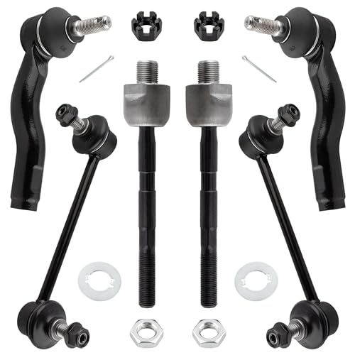 YMAUGP 6pcs Front Suspension Kit Inner Outer Tie Rod End Sway Bar Link Fit 2003 2004 2005 2006 2007 2008 for Mazda 6 ES800027 ES800028 EV800029 K80250 K80251