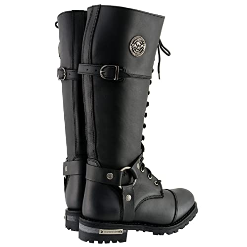 Image of Milwaukee Leather Women's Premium Leather Motorcycle Harness Boots Collection MBL - 6.5