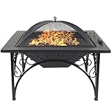 Un design attrayant avec un cadre carré, ils sont pratiques et pratique, et peut avec du charbon, du bois, du charbon et du bois. Élégamment conçu en noir et terminé, il est idéal pour la chaleur de l'offre dans un jardin, cour, terrasse, terrasse ou zones similaires