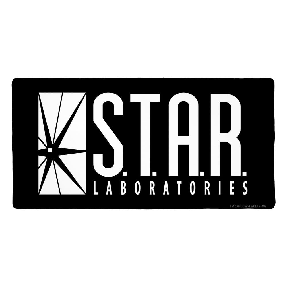 The Flash TV Series Star Labs Logo Large Gaming Mouse Pad Desk Mat with Stitched Edges, Non-Slip Base for Gamer, Home and Office, 31.5 x 15.7
