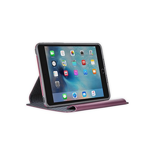 OTTERBOX Symmetry Series Folio Case for iPad Mini 4 (ONLY) - Retail Packaging - Merlot Shadow (Merlot/Slate Grey)