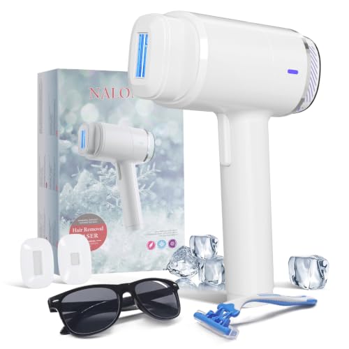 NALONE 22J Depiladora Laser IPL con Pantalla Táctil, 4 en 1 Depiladora Luz Pulsada - HR/SC/RA/BT, 10 Potencias, para Mujeres y Hombres, Uso en Casa, Rostro, Cuerpo y Axilas