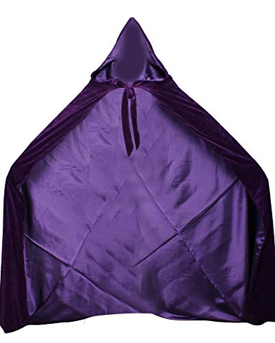 Image of Velvet Renaissance Medieval Cloak Cape Lined with Satin