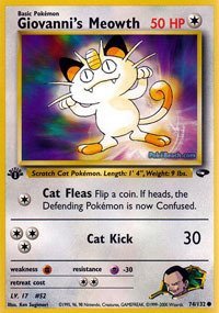 Pokemon - Giovanni's Meowth (74) - Gym Challenge - 1st Edition