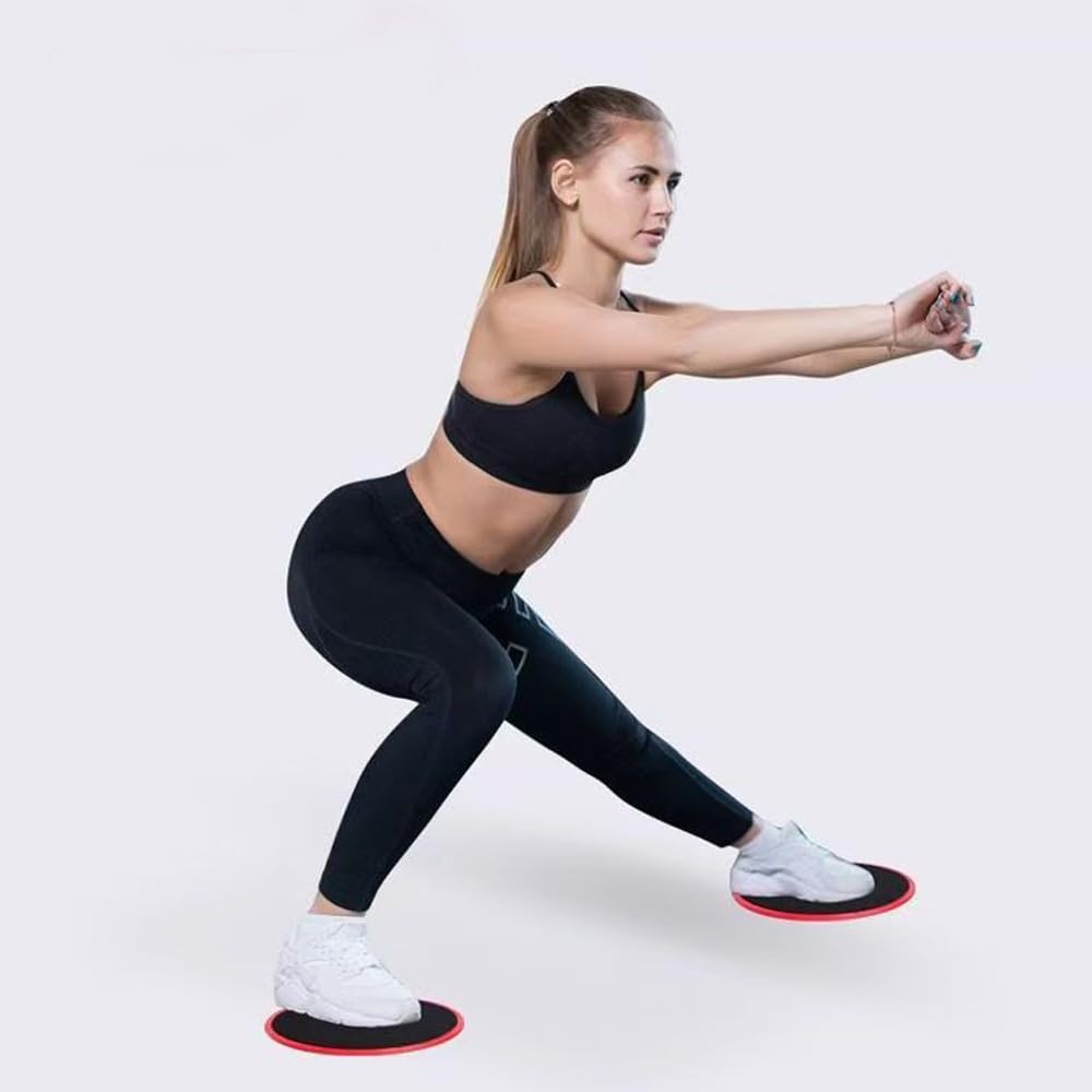 2 Pezzi Core Sliders Fitness Disco Scorrevole Slider Fitness Dischi per Esercizi diesercizi Addominali casa Palestra Tappeto Pavimenti Duri