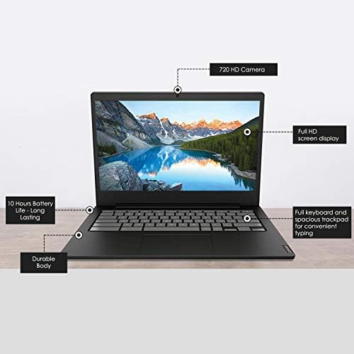 Lenovo Chromebook S340-14 81TB0001US 14" Chromebook - 1366 x 768 - Celeron N4000-4 GB RAM - 64 GB Flash Memory - Onyx Black - Chrome OS - Intel UHD Graphics 600-1 Megapixel Front Camera - Blu