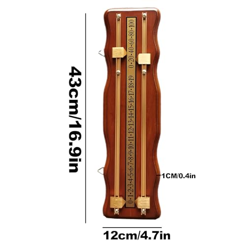 Tablero de puntuación de madera para anotar billar clásico 5