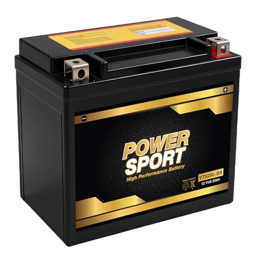 ExpertPower YTX20L-BS 12 Volt Battery, 20Ah SLA AGM Motorcycle Battery
