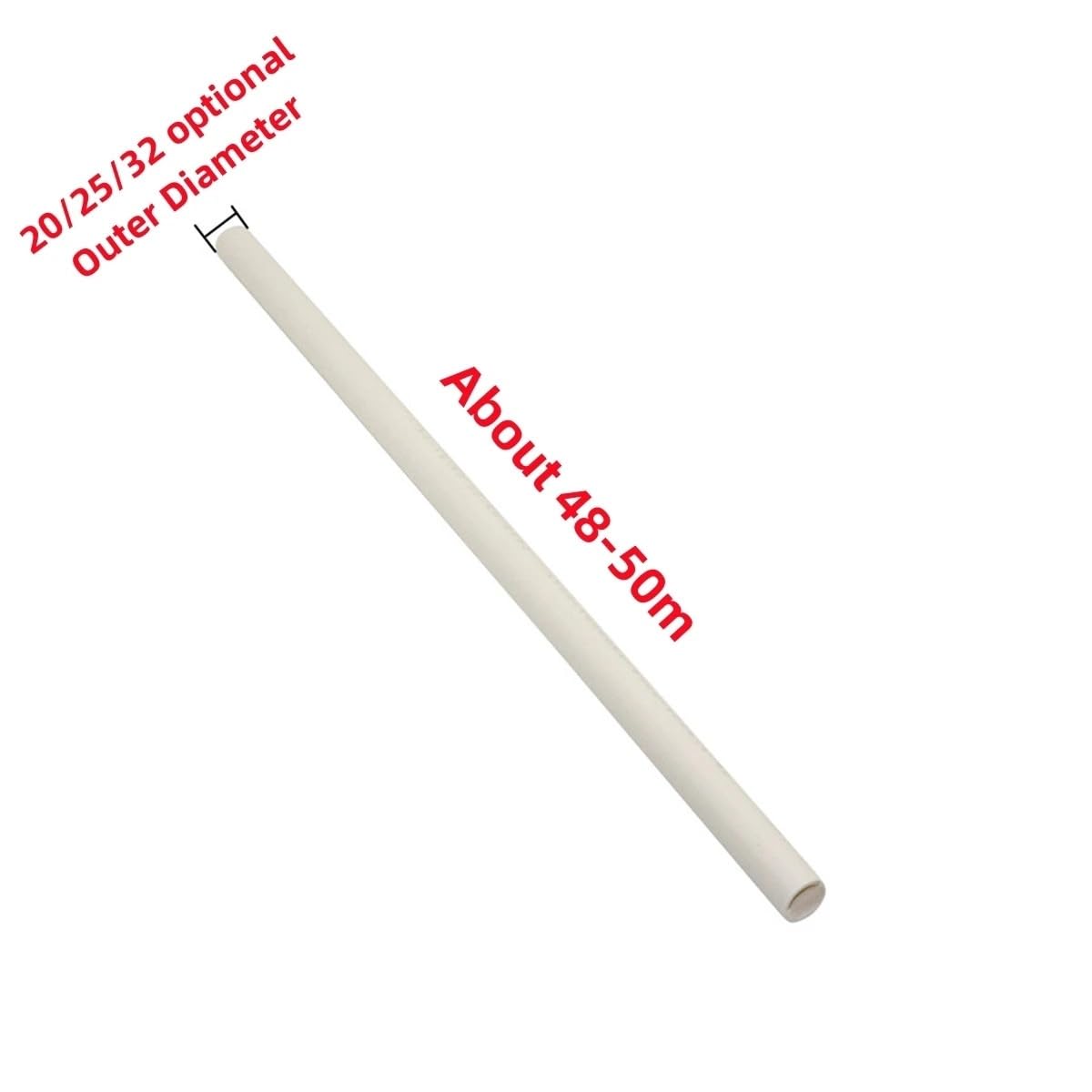 10 PZ Raccordi for Tubi IN PVC OD 20/25/32mm Lunghezza Del Tubo Di Fogna 50 cm Giardino Irrigazione di Drenaggio In Plastica Accessori Idraulici bianco/Blu/Grigio(White,32mm)