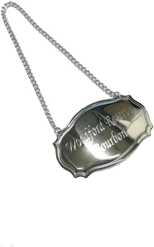 A1 PERSONALISED GIFTS Decanter Labels Silver Plated