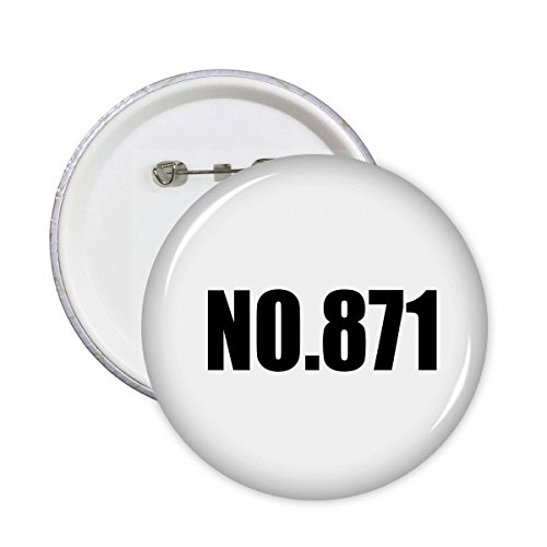 Badge rond No.871 pour personnaliser un vêtement triste