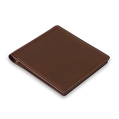 Mondpalast MPTECK @ Portefeuille Cuir Marron Portefeuille Homme en Cuir réal Cuir véritable Compact Portefeuille ado garçon étui Porte Carte Crédit Cadeau pour Carte de Crédit Billets Porte Feuille