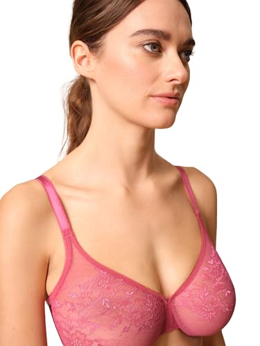 Gossard Glossies Lace Non Padded Moulded Sheer Bra Rose 36G