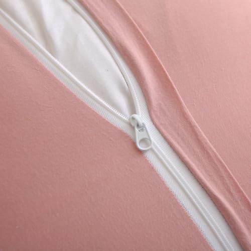 Silnuo 2 Pack Dusty Pink Ruffled Throw Pillow Covers Washed Cotton Farmhouse Decorative Pillowcases Bed Pillow Shams 20"x20" by Silnuo - Used condition - Image 5