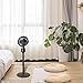 ventilador de pedestal silencioso con altura ajustable y alimentación USB para máxima comodidad Imagen de ventilador de pedestal silencioso con altura ajustable y alimentación USB para máxima comodidad