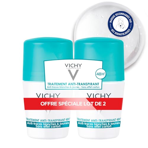 Vichy 48H Anti-Antitranspirant und Antiflecken Deoroll-on 1er Pack 2x50 ml