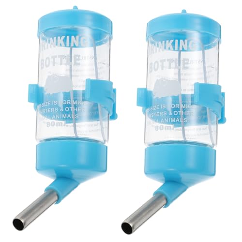 POPETPOP 2pcs Hamster Drinking Fountain Rabbit Water Bottle Dispenser Leak- Automatic Pet Water Feeder