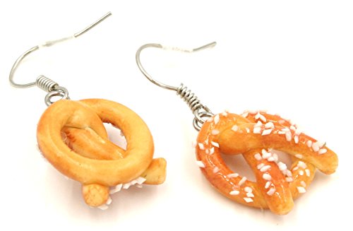 Polymer Clay Handmade Freshly Baked Pretzels Earrings2