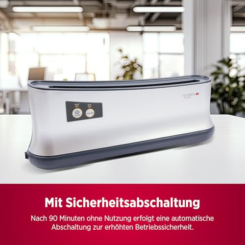 OLYMPIA TB 1280 Thermobindegerät A4 | Bindemaschine für bis zu 200 Blatt, 70g/m² | Thermobinder mit LED-Anzeige, Kühlablage & Sicherheitsabschaltung | Bindegerät für Büro, Schule & Homeoffice
