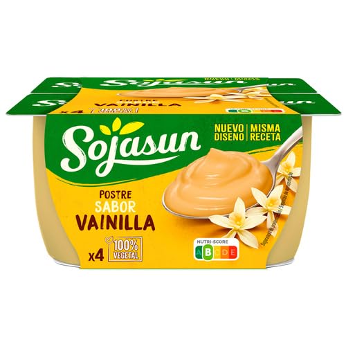 (PACK 4 Und.) 4X100gr. Especialidad de soja SOJASUN DIFERENTES SABORES (PRODUCTO REFRIGERADO) (VAINILLA)