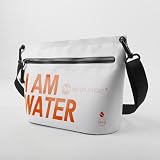 SOAYI IPX7 Waterproof Dry Bag 2.5L Floating PVC Dry Sack with Waterproof Zipper Shoulder Strap for Kayaking Swimming Beach Travel Boating Camping Hiking Canoeing Paddleboarding Water Sports (white)