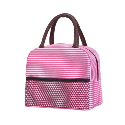 Genérico Insulated Lunch Tote, Mesh Pocket Bag, 9.06x6.3x7.87 Inches Food Storage with Sturdy, Leakproof Material, Lunch Bag with Stylish Design, Cooler Tote for Kids and Adults